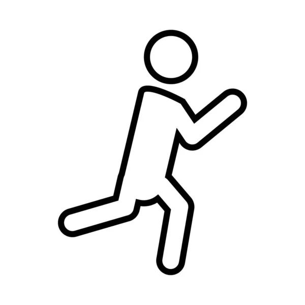 Mouvement Icône Ligne Illustration Vectorielle Logo Symbole Signe Isolé Icône — Image vectorielle