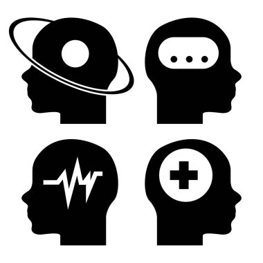 Bir işaret sembolünün simge veya logo vektör illüstrasyonunu izole edilmiş olarak düşünün. Yüksek kaliteli siyah biçim vektör simgeleri koleksiyonu