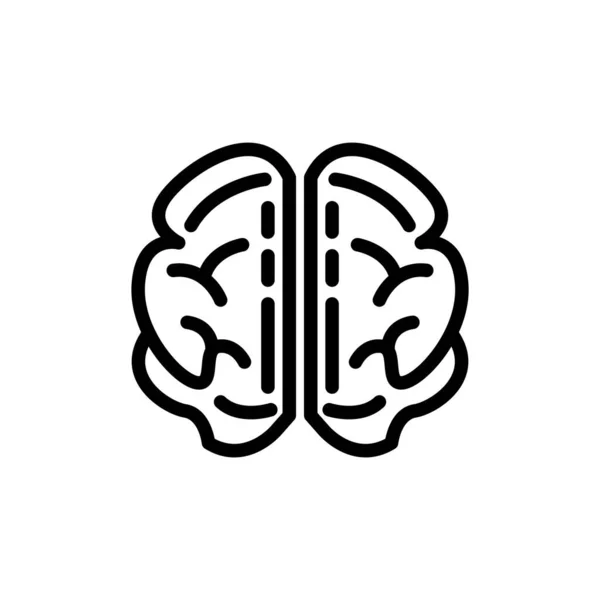 Icono Del Cerebro Logotipo Símbolo Signo Aislado Ilustración Vectorial Sobre — Archivo Imágenes Vectoriales