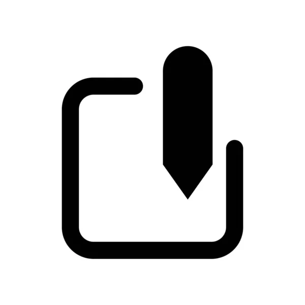 Επεξεργασία Σχεδίου Εικονιδίων Μολύβι Εικονίδιο Απομονωμένο Σύμβολο Σύμβολο Διάνυσμα Εικονογράφηση — Διανυσματικό Αρχείο
