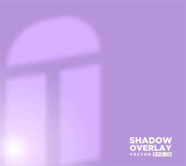 Oda penceresinin gerçekçi gölge örtüsü etkisi Premium Vektörü