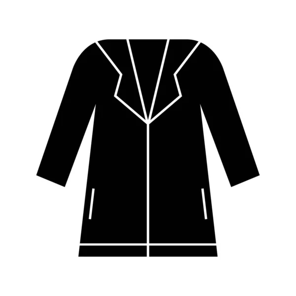 スーツアイコンベクトルデザインホワイトの背景にアイコンを配置 イラストアイコン — ストックベクタ