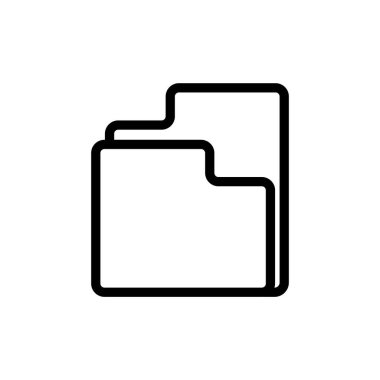 Dosya simgesi ya da logo izole edilmiş işaret sembolü illüstrasyonu - yüksek kaliteli siyah biçim vektör simgeleri