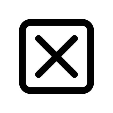 Yanlış simge ya da logo izole edilmiş işaret sembolü illüstrasyonu - yüksek kaliteli siyah biçim vektör simgeleri