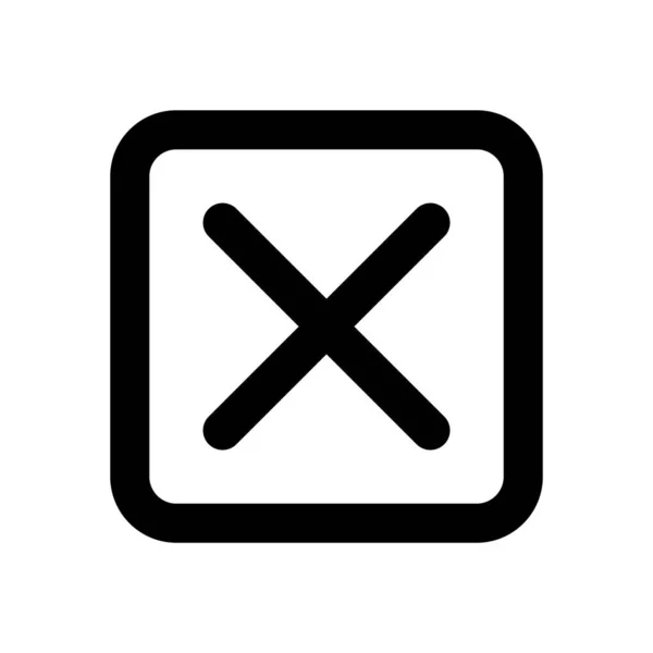 Chybná Ikona Nebo Logo Izolované Znamení Symbol Vektorové Ilustrace Vysoce — Stockový vektor
