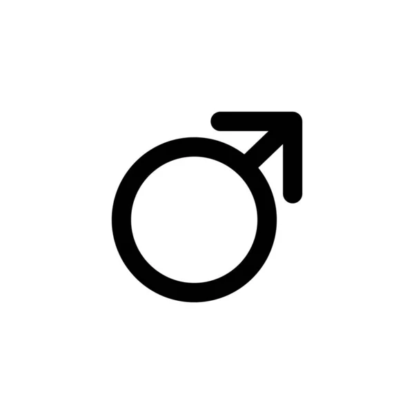 Ícone Gênero Masculino Logotipo Isolado Sinal Símbolo Vetor Ilustração Ícones —  Vetores de Stock