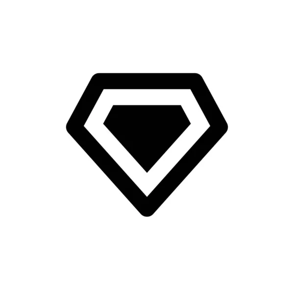 Ikona Drahokamu Nebo Logo Izolované Znamení Symbol Vektorové Ilustrace Vysoce — Stockový vektor