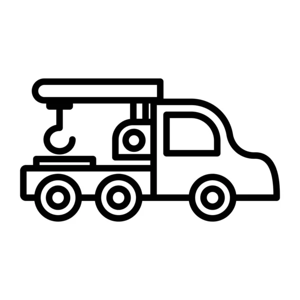 Tow Truck Icon Logo Vector Illustration Sign Symbol Isolated High — Stock Vector