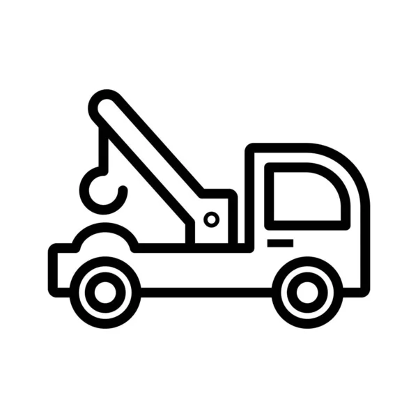 Icône Remorquage Camion Logo Vectoriel Illustration Signe Symbole Isolé Icône — Image vectorielle