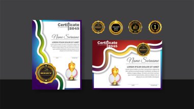 Altın Kupa Set Vektörü Beyzbol Sertifikası Tasarımı. Beyzbol. Spor Ödülü Şablonu. Başarı Tasarımı. Mezuniyet. Kazanan belge. Kazanan Kupa. Resim Şablonları