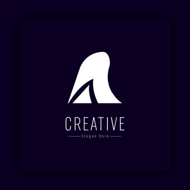 Unique modern creative initial letter A and mountain icon. Suitable for mountaineering communities, outdoor companies, nature lovers