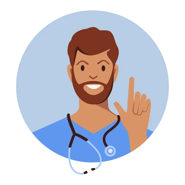 Doctor Consultan Medical Worker Icon — Stock Vector