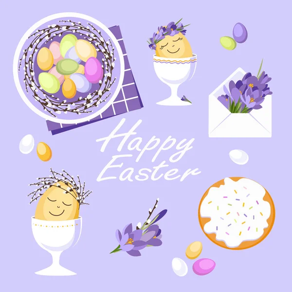 Happy Easter Day Concept — Stock Vector