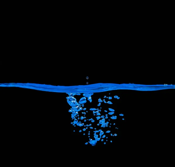 Splash Water Black Background — стоковое фото