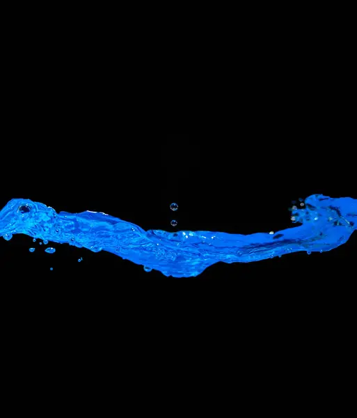 Βουτιά Του Νερού Μπλε Χρώμα — Φωτογραφία Αρχείου