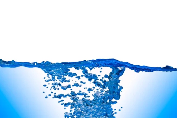 Vodní Vlny Vzduchové Bubliny Spousta Podmořských Hub Bílé Světle Modré — Stock fotografie