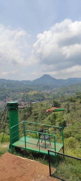 Foto Arena Para Raposa Voadora Área Turística Cicalengka Dreamland Indonésia — Fotografia de Stock