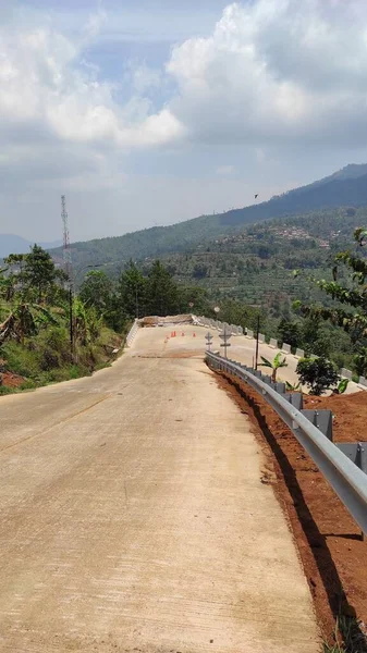 Foto Estrada Que Vai Para Cima Para Baixo Direção Área — Fotografia de Stock