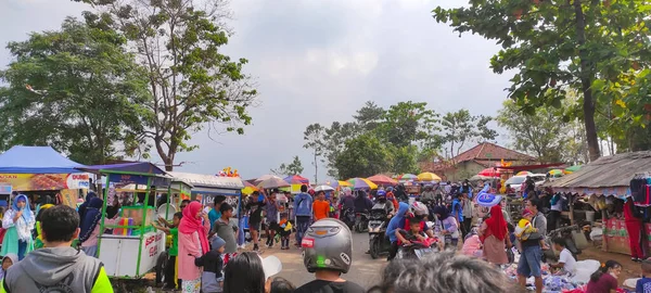 Cikancung Java Occidental Indonesia Noviembre 2021 Foto Una Cola Atascos — Foto de Stock