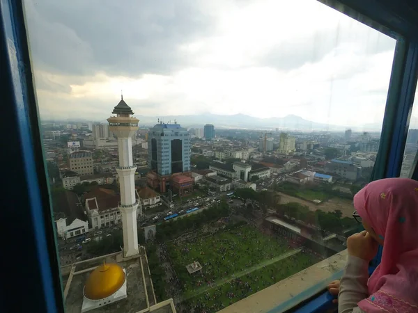 Bandung Westjava Indonesien Februar 2017 Foto Von Besuchern Des Platzes — Stockfoto