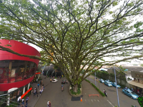 Bandung West Java Endonezya Şubat 2017 Bandung Bir Otoyolun Ortasındaki — Stok fotoğraf