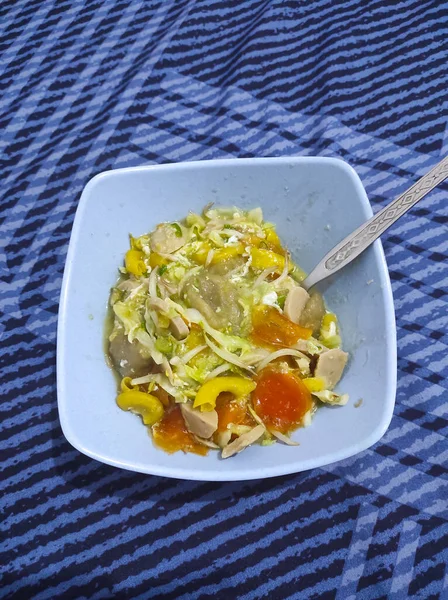 Een Typisch West Java Eten Genaamd Seblak Vorm Van Roergebakken — Stockfoto