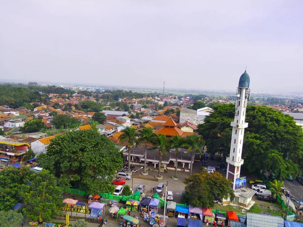 Cicalengka West Java Indonesia July 2022 Aerial Photography Great Mosque — Fotografia de Stock