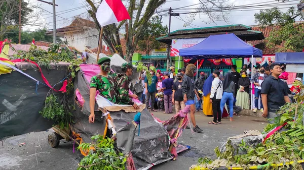Cicalengka Jawa Zachodnia Indonezja Sierpień 2022 Rozproszone Rozmazane Zdjęcie Indonezyjskiego — Zdjęcie stockowe