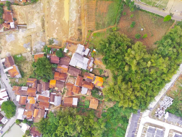 Resumen Desenfocado Borroso Fondo Foto Aérea Zonas Residenciales Que Adornan — Foto de Stock