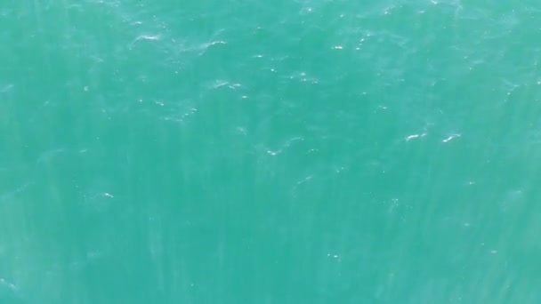 Texture Aqua Soleil Eau Levant Drone Photo Aérienne Eau Regardant — Video