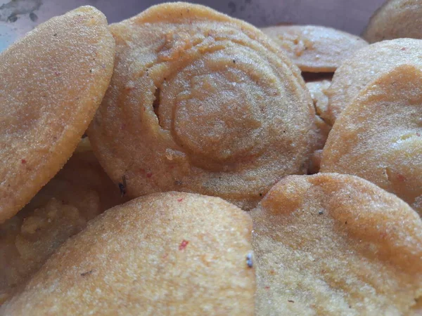 Traditionelle Snacks Und Süßigkeiten Indiens Wird Durch Das Mischen Von — Stockfoto