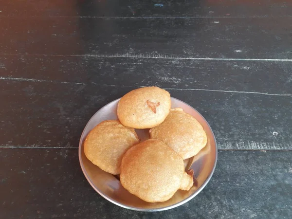 Snacks Dulces Tradicionales India Hace Mezclando Harina Arroz Jaggery Freír —  Fotos de Stock