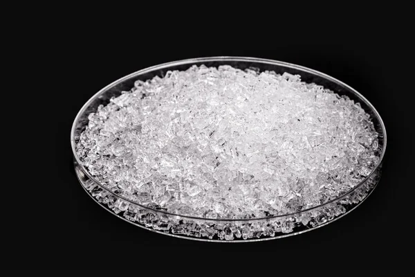 Magnesium Sulfate Crystalline Chemical Compound Salt Called Epsom Salt Medicinal — Stock Photo, Image