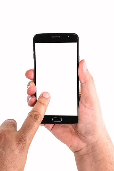 Erkek Elleri Cep Telefonu Akıllı Telefonuyla Bir Şeyi Çekiyor Çekiyor — Stok fotoğraf