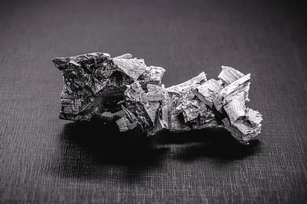 Hessite Uma Forma Mineral Telureto Prata Sulfeto Relativamente Raro — Fotografia de Stock