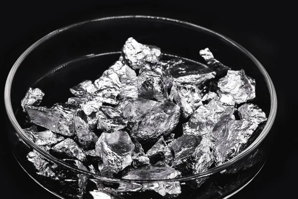 Chromium Metallic Chemical Element Essential Transition Metal Manufacture Stainless Steel — Fotografia de Stock