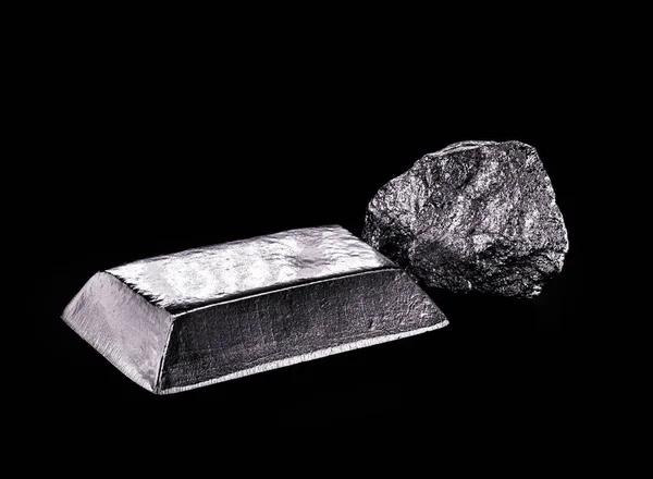 Palladium Stone Ingot Transition Metal Used Production Aerospace Equipment Black — ストック写真