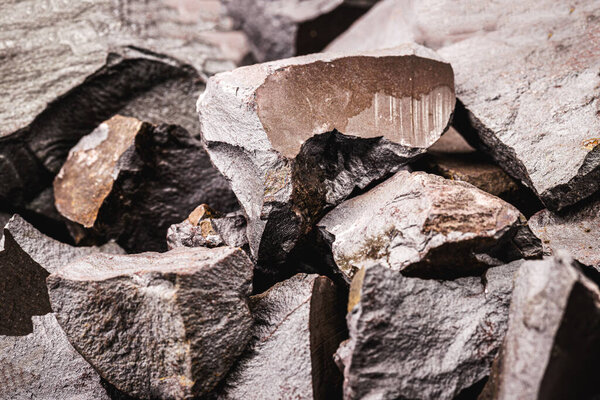 iron ore, rocks from which metallic iron can be obtained, iron extracted from magnetite, hematite or siderite. raw material for the metallurgical industry