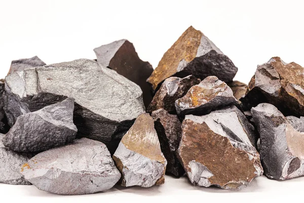 hematite ore, the main source of iron for steelmaking, raw material for the metallurgy and syrurgical industry
