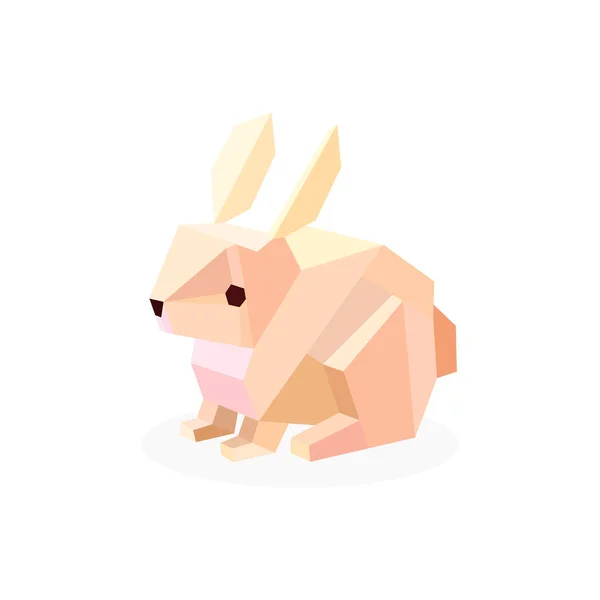 Une Image Polygonale Lapin Illustration Vectorielle — Image vectorielle