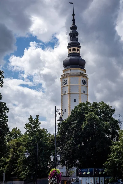 Strzelin Πολωνία Αυγούστου 2021 Πύργος Του Δημαρχείου — Φωτογραφία Αρχείου