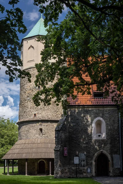 Strzelin Polônia Agosto 2021 Rotunda São Godehard Uma Igreja Romanesca — Fotografia de Stock
