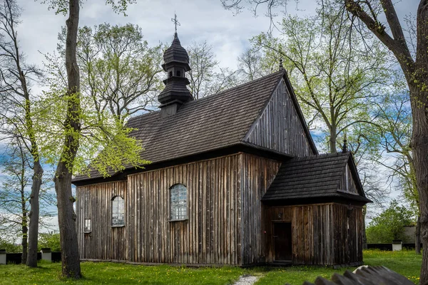 Tum Polonia Mayo 2021 Una Iglesia Madera San Nicolás Del —  Fotos de Stock