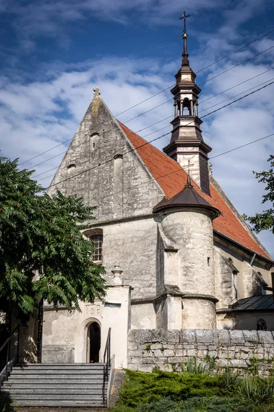 Dobrowoda Polônia Julho 2021 Vista Frontal Uma Igreja Romanesca Medieval — Fotografia de Stock