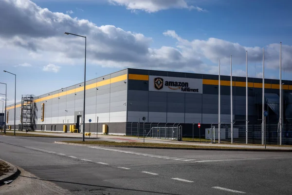 Wroclaw Polsko Února 2022 Amazon Company Warehouse Building — Stock fotografie