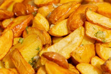 İştah açıcı taze fırında patates.