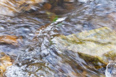 Bir dağ nehrinin taşan seli