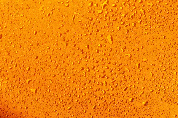 Piękne Mokre Pomarańczowe Tło Kroplach Cień Rogu Idealne Rozwiązanie Dla — Zdjęcie stockowe