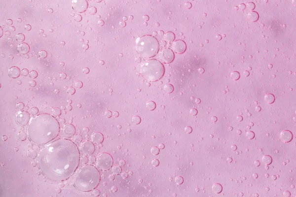 Tender Pink Textured Gel Background Big Bubbles Close Concept Cosmetic — Stock Photo, Image