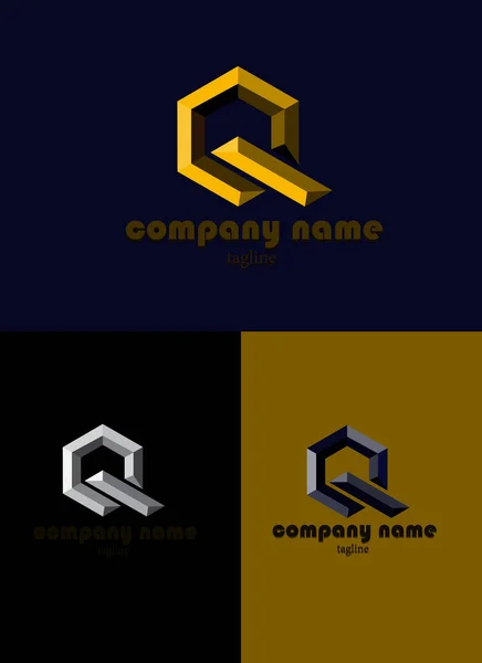 Empresa Logotipo Design Vetor Simples Este Vetor Projetado Para Logotipos — Vetor de Stock